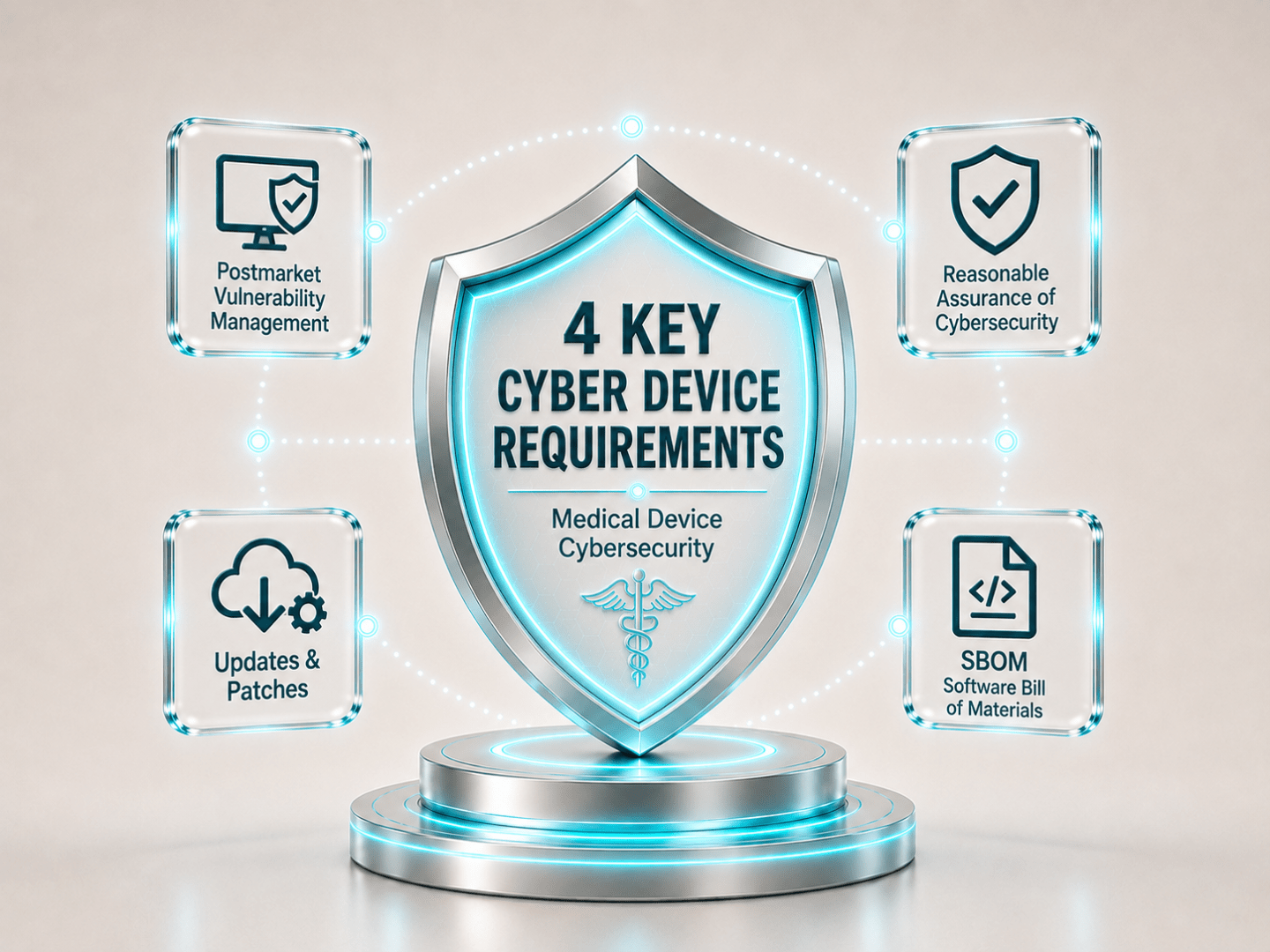 4 Key Cyber Device Requirements FD&C Act FDA Cybersecurity Guidance
