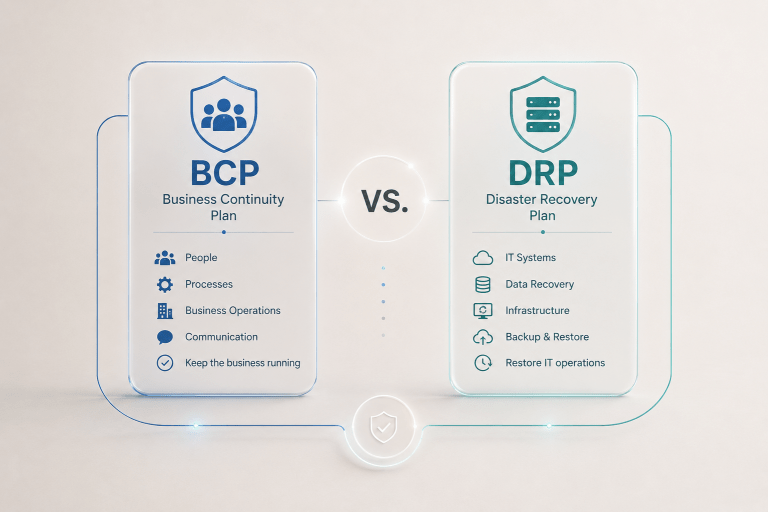 BCP vs DRP Business vs IT Plans