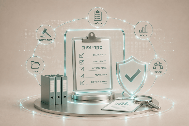 Compliance audit concept in 3D design