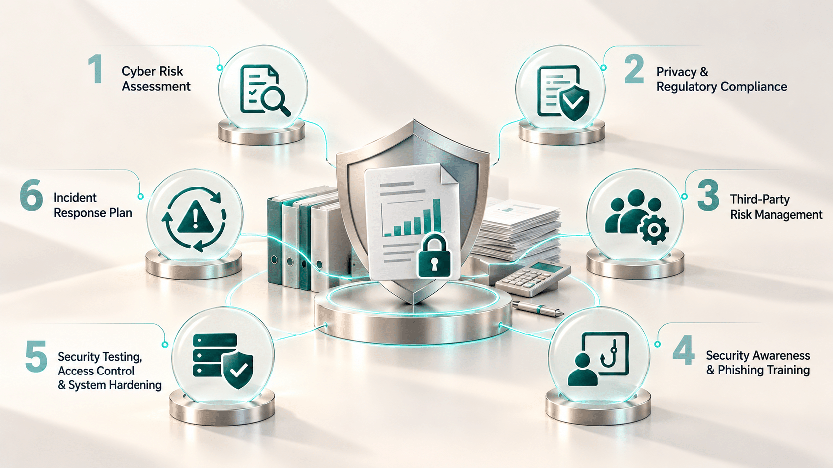 Cybersecurity Accounting Checklist Infographic