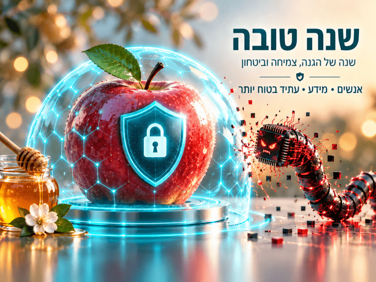 Cybersecurity Rosh Hashanah Apple Shield
