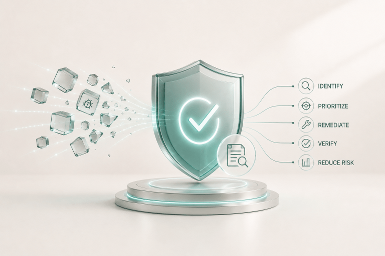 Cybersecurity defense and mitigation flow Vulnerability Management