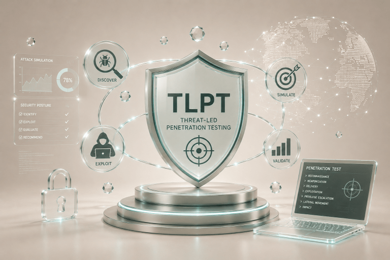 Cybersecurity penetration testing visual design TLPT