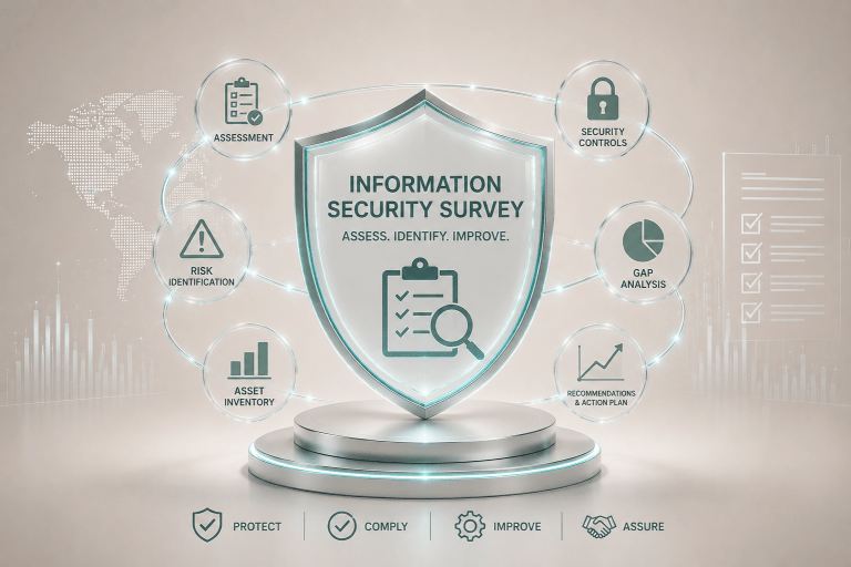 Data security assessment infographic design