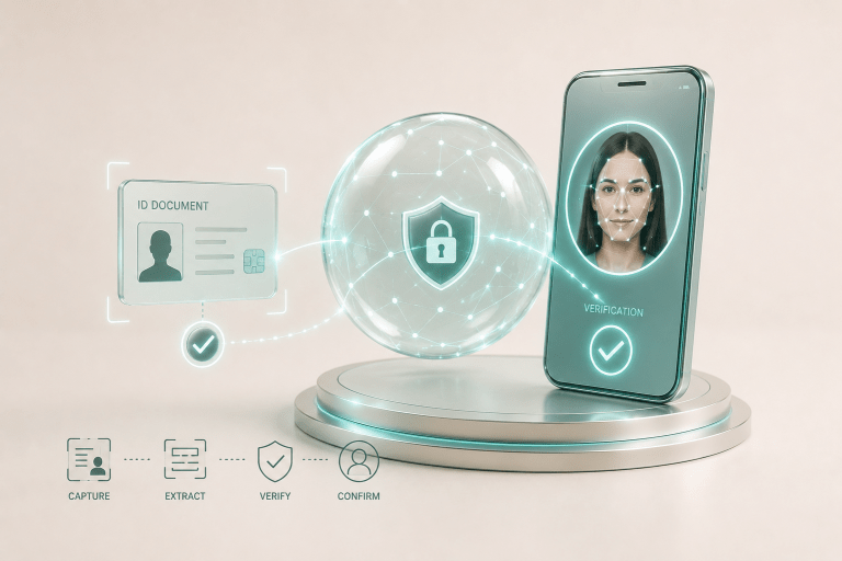 Digital identity verification interface concept