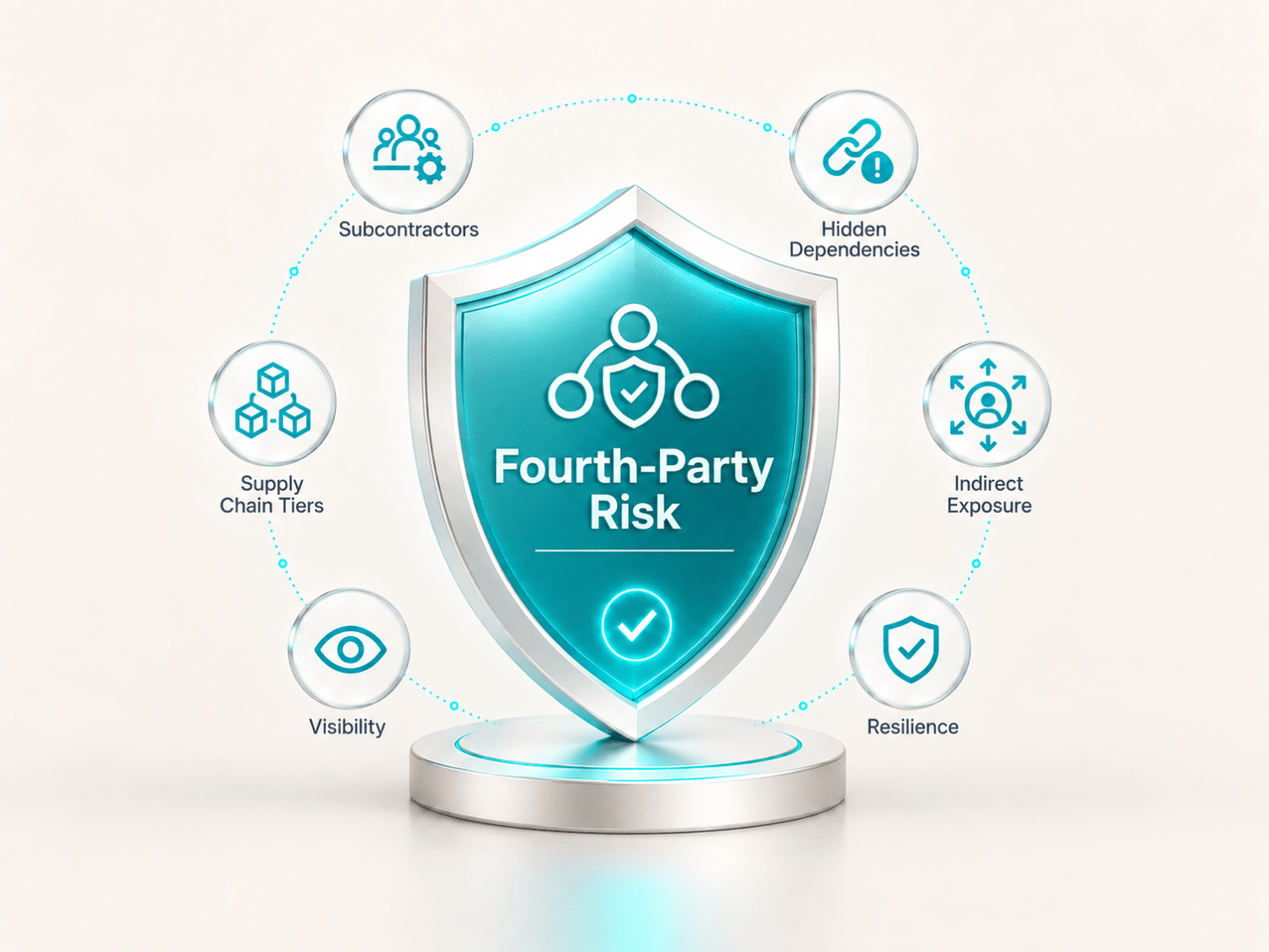 Fourth-Party Risk Shield Infographic