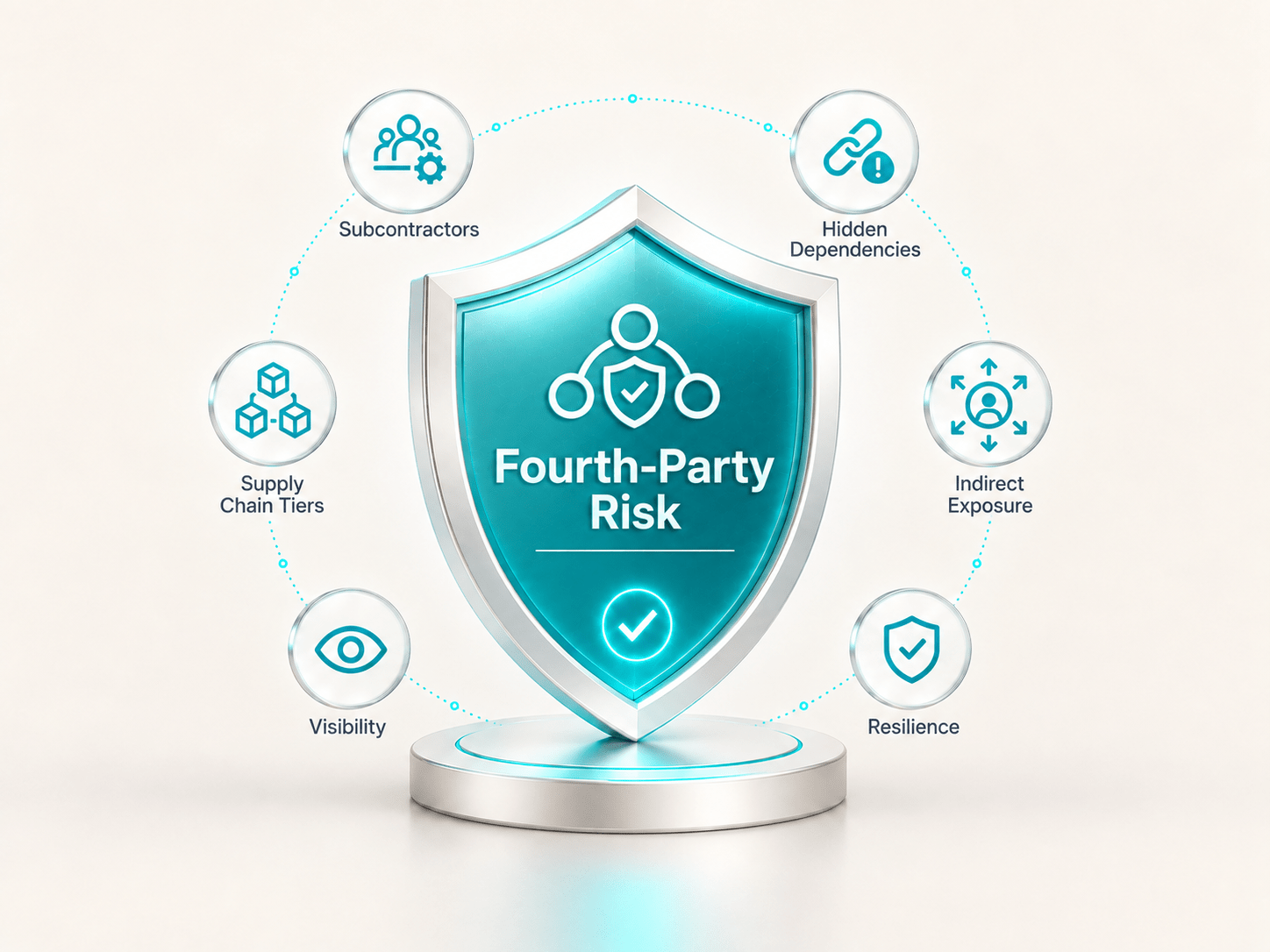 Fourth-Party Risk Shield Infographic