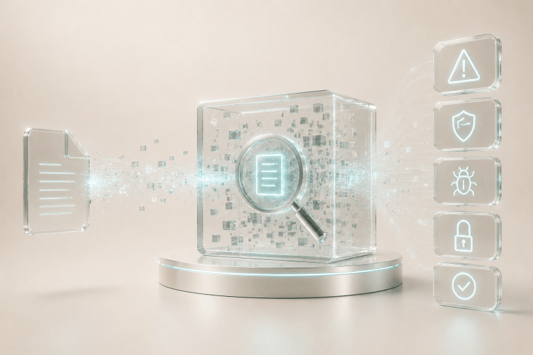 Futuristic data security concept illustration CDR File sanitization