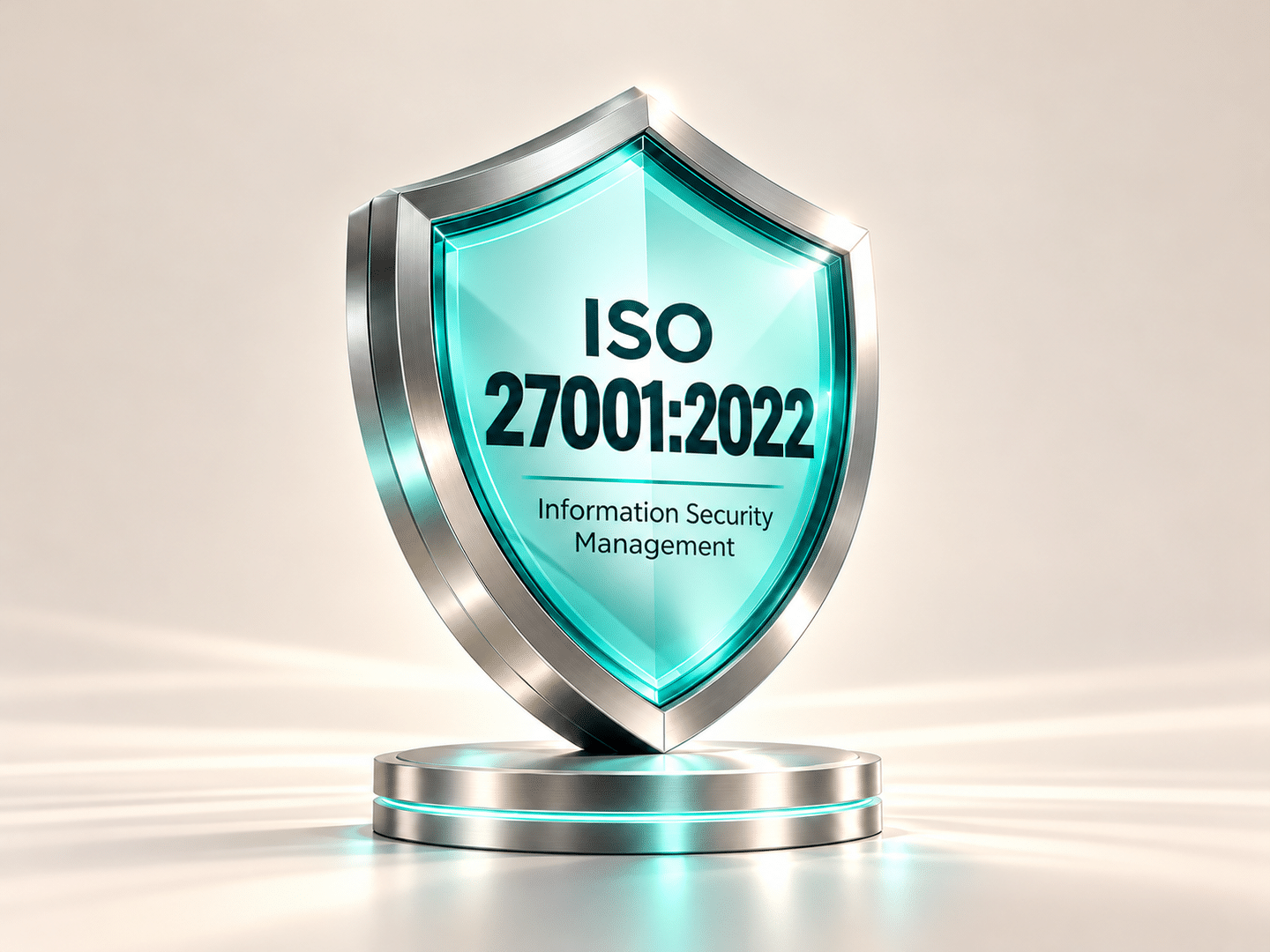 ISO 27001 Glass Shield Trophy