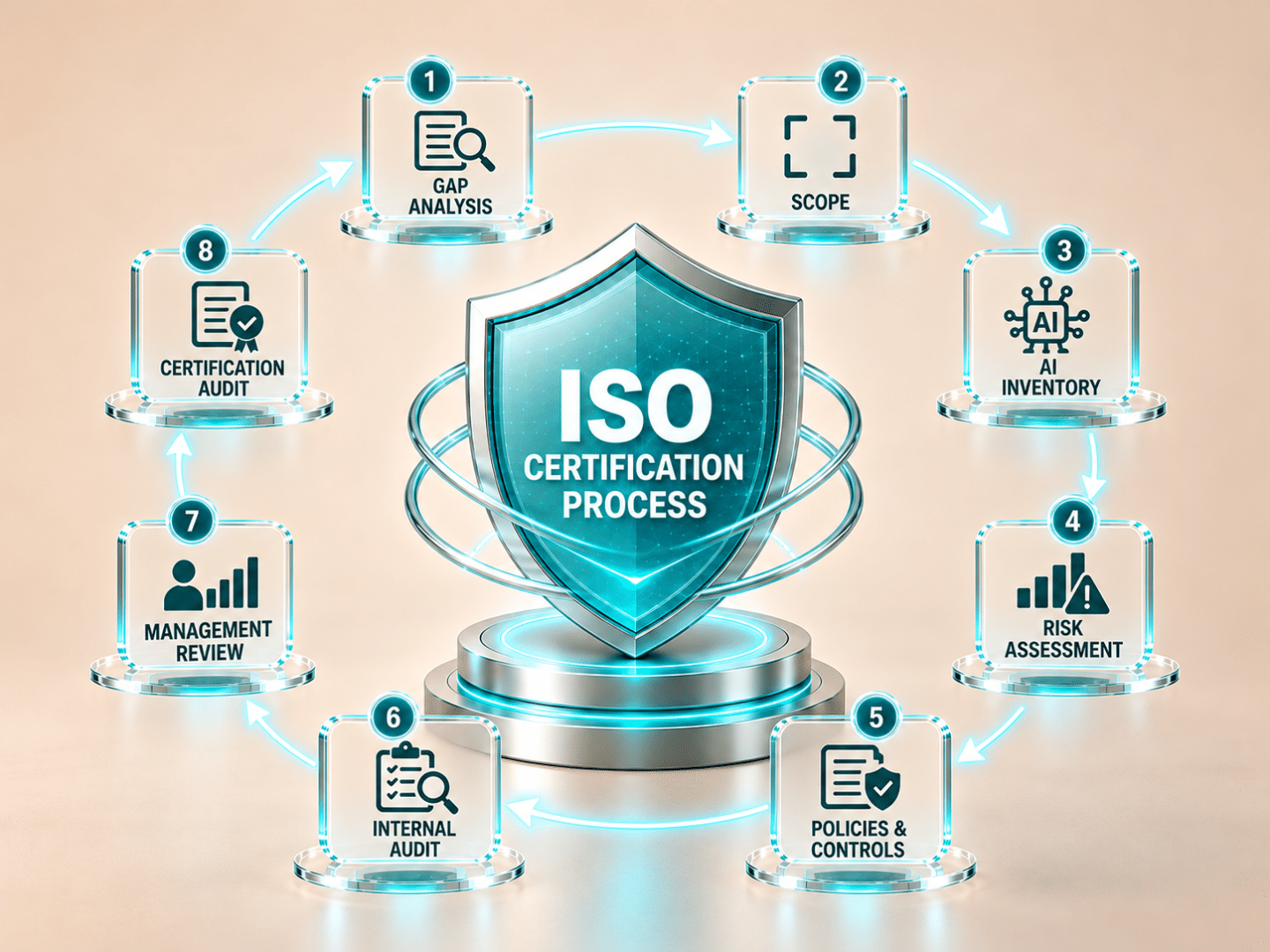ISO Certification Process Infographic