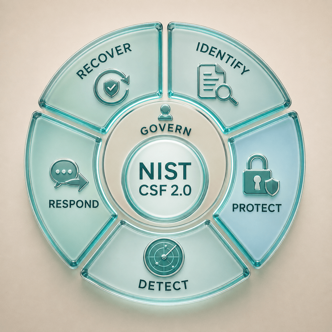 NIST 2 Cybersecurity Wheel Infographic govern