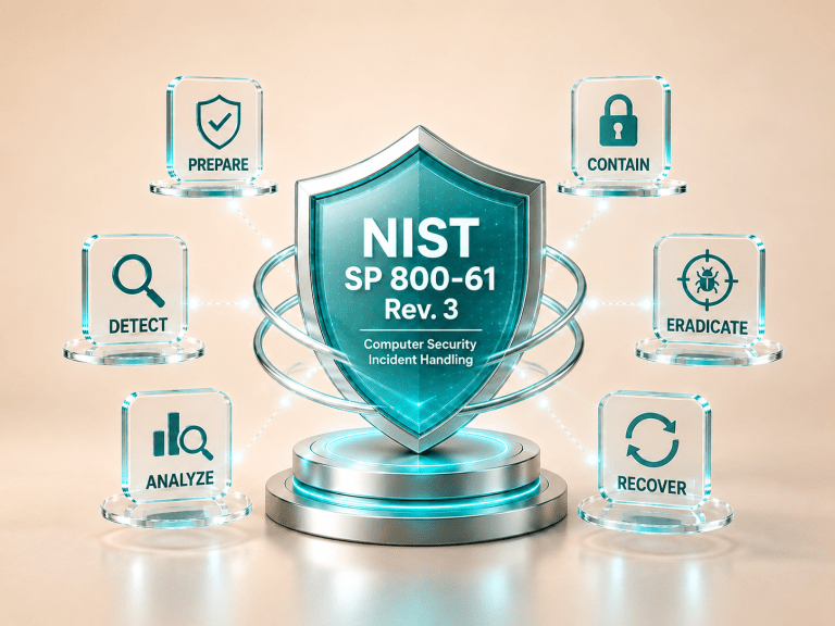 NIST Incident Response Lifecycle Shield NIST SP 800 61 Rev 3