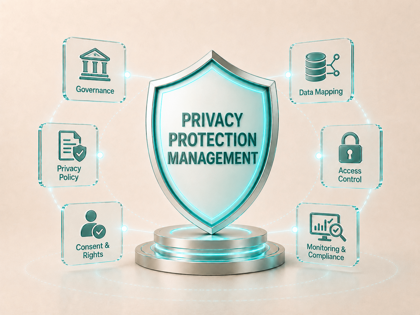 Privacy Protection Shield Infographic