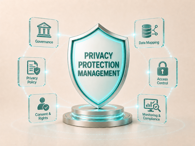 Privacy Protection Shield Infographic