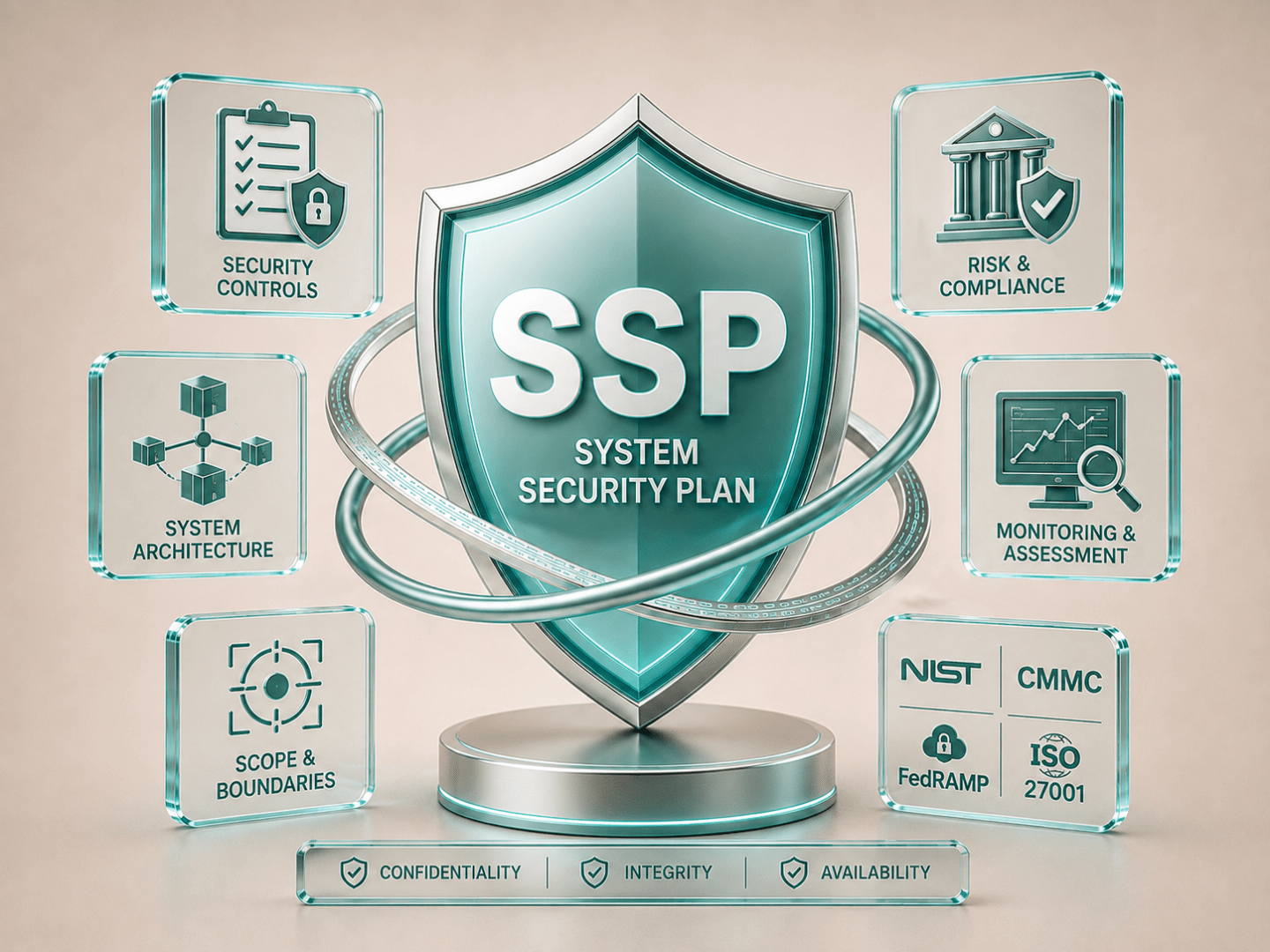 SSP Cybersecurity Shield Infographic