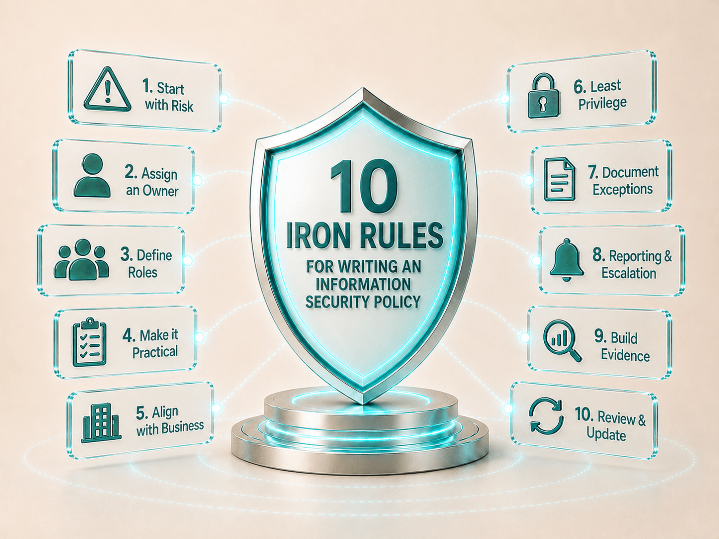 Ten Iron Rules for informatio Security policy for organizations