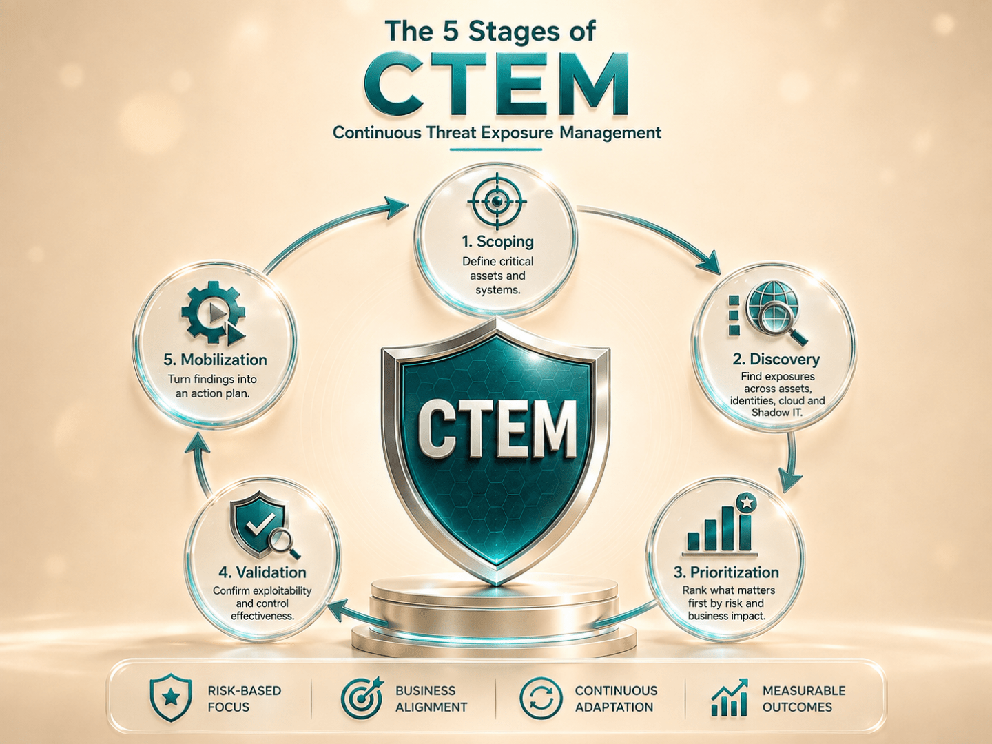The 5 Stages of CTEM Infographic