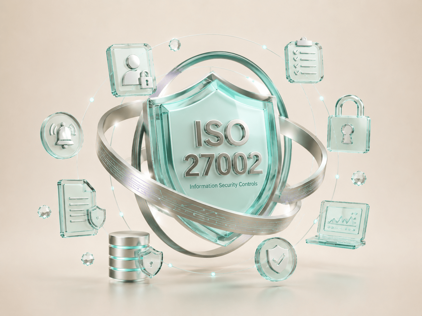 cyber security shield ISO 27002 design